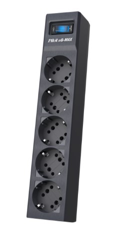 

Источник бесперебойного питания ZIS 5M Surge protector Pilot sG-Max 5 outlets (GP), 15А/3.3 kVt, automatic circuit-breaker, 5 m, gfaphite, Pilot sG-Max 5M