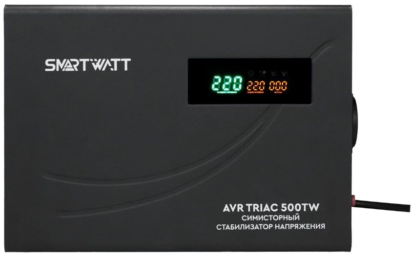 

Стабилизатор напряжения симисторный SmartWatt AVR TRIAC 500TW 4512020380004, AVR TRIAC 500TW