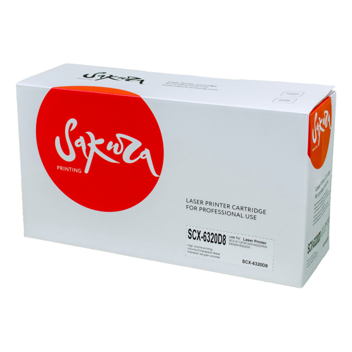 

Картридж Sakura SASCX6320D8 для Samsung SCX-5112F/6122FN/6220/6320/6320F/6322DN черный, 8000 к., SASCX6320D8