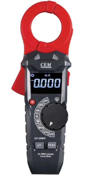 Изображение товара Токовые клещи CEM DT-398H для измерения переменного тока и утечки