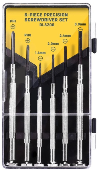 Изображение товара Набор прецизионных отверток DELI DL3206 6 шт ремонт точные работы