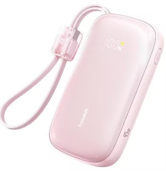 

Аккумулятор внешний Baseus EnerFill FC21 Qpow 3 Ultra E0027P02 Digital Display, встр. кабель, 20000mAh 45W, Nebula Pink, EnerFill FC21 Qpow 3 Ultra