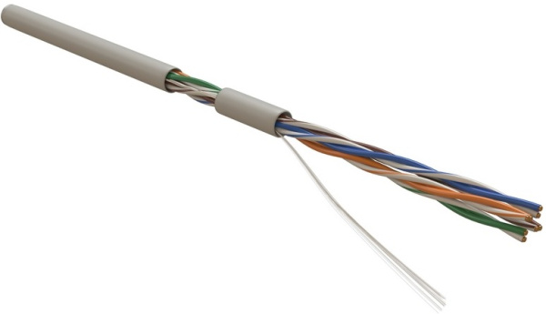 Изображение товара Кабель витая пара Hyperline FUTP4R-C5E-S24-IN-PVC-GY-305 для Ethernet сетей