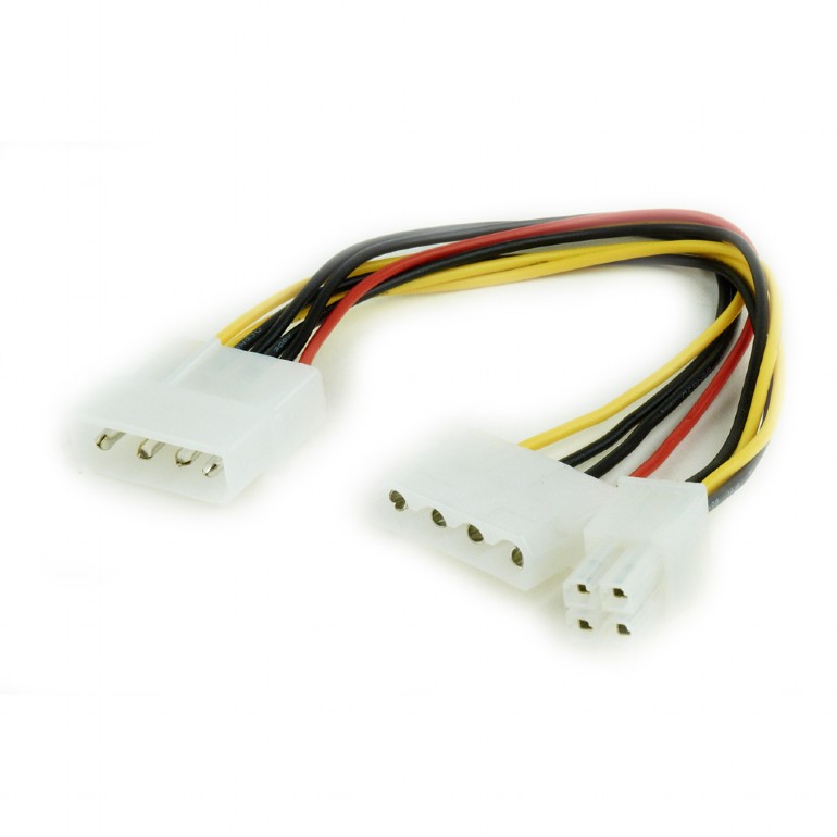 

Разветвитель Cablexpert CC-PSU-4 Molex->Molex + ATX 4pin, 0.15 м, CC-PSU-4