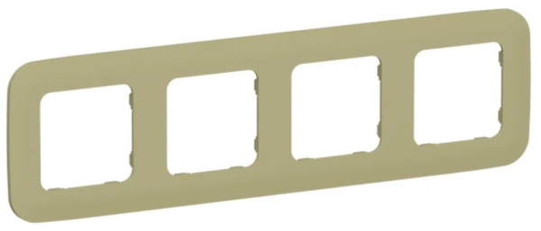 Изображение товара IEK FI-M42-31-20-K26: рамка четверная FLITE оливковая, IP20
