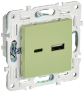 фото Розетка USB IEK SK-U22-018-K06