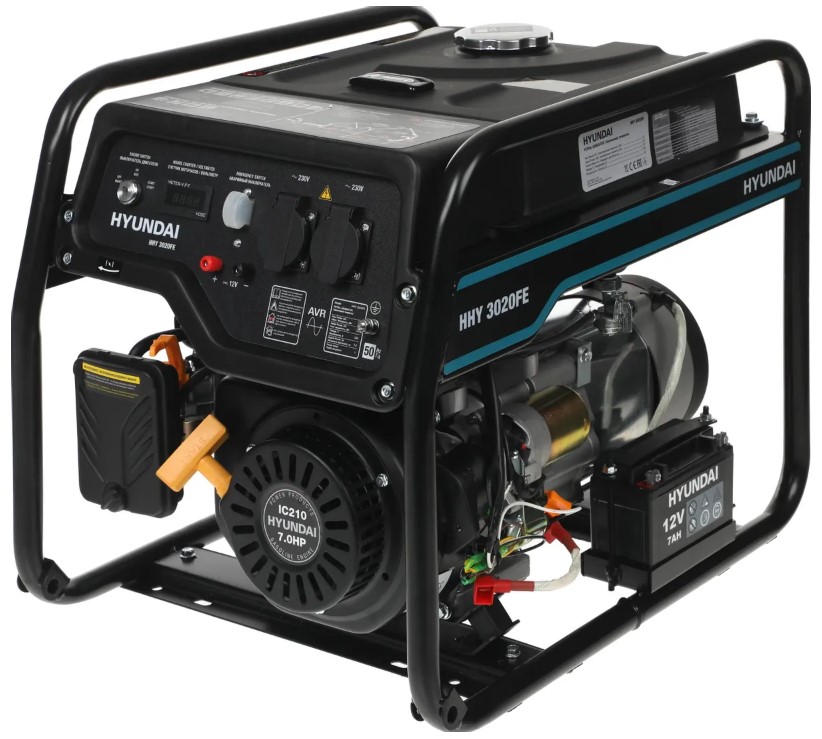 

Генератор бензиновый Hyundai HHY 3020FE 2.8 квт, HHY 3020FE