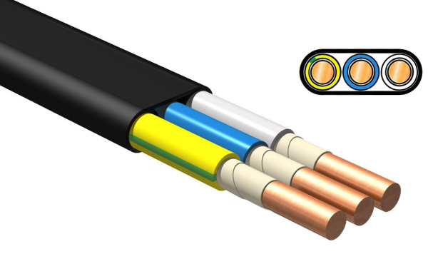 Изображение товара Кабель iTOK ППГ-Пнг(А)-HF 3х1.5 плоский медный ГОСТ 1000 В
