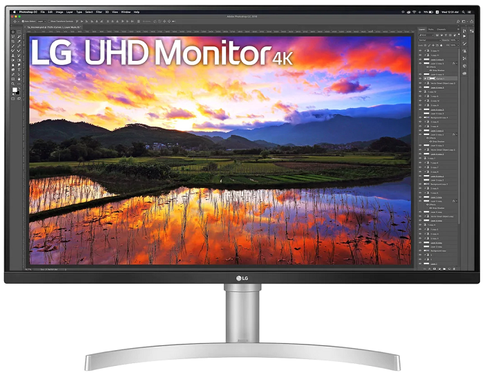 

Монитор 31,5" LG 32UN650 3840x2160 IPS, nonGLARE, 350cd/m2, H178°/V178°, 1000:1, 1.07B, 5ms, 2xHDMI, DP, Height adj, Tilt, Speakers, white, 32UN650