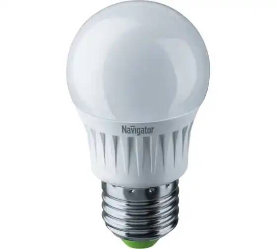 

Лампа светодиодная Navigator NLL-G45-7-230-4K-E27 7Вт, 176-264В, 4000К, 560лм, E27, 45х78мм, шар, матовая (94469), NLL-G45-7-230-4K-E27