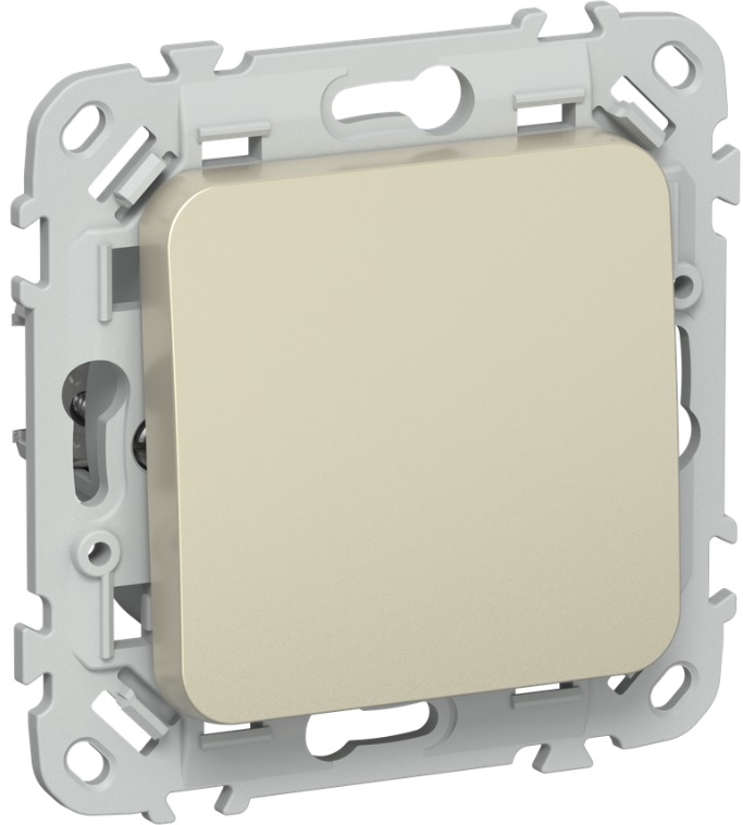 

Выключатель одноклавишный IEK FI-V10-0-10-1-K37 FLITE 10А ВС11-1-0-ФлШ шампань, FI-V10-0-10-1-K37