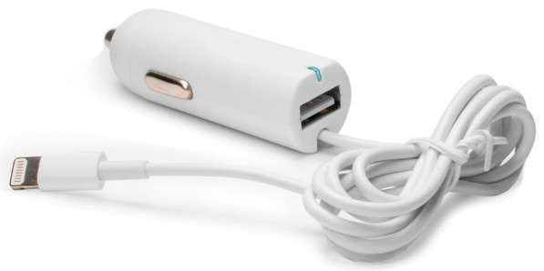 Изображение товара Автомобильное зарядное устройство OEM IQ-CC01/W с двумя USB портами