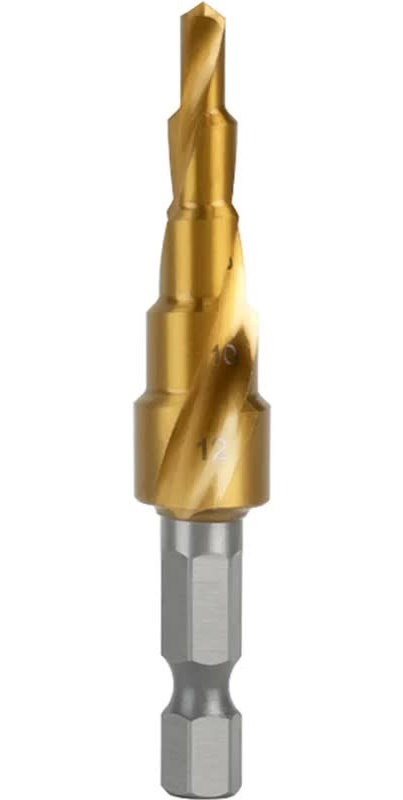 

Сверло Deli DH-JTZ012-E2 ступенчатое по металлу (4-12мм, HSS M2, спиральная канавка, шестигранный хвостовик), DH-JTZ012-E2