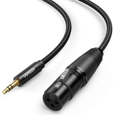 Изображение товара Кабель UGreen AV182 для аудио устройств 3.5 jack и XLR, универсальный