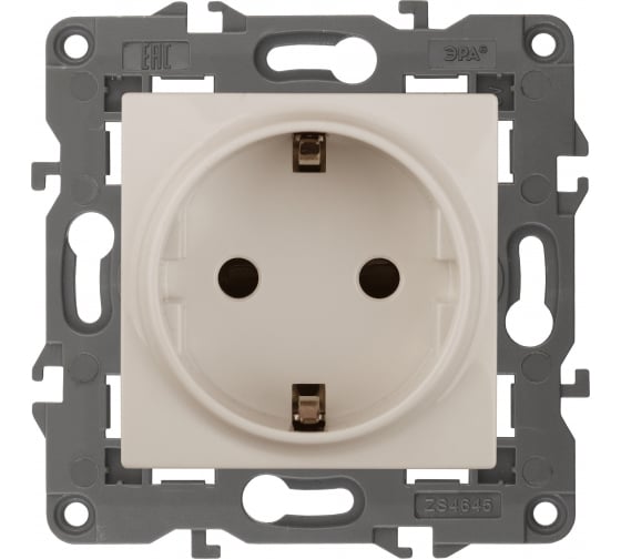 

Розетка ЭРА Б0034265 14-2101-02 Elegance Сл.кость с/з, Б0034265