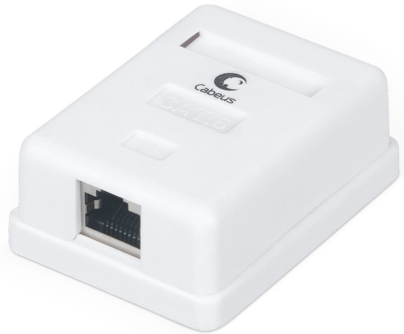 Изображение товара Розетка Cabeus WS-8P8C-Cat.6-SH-1 для компьютерных сетей