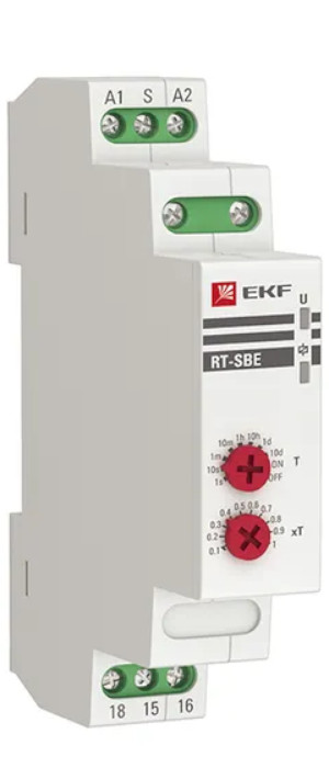 

Реле времени EKF rt-sbe-12-240 (задержка выключ. после пропад. сигн.) RT-SBE 12-240В, rt-sbe-12-240