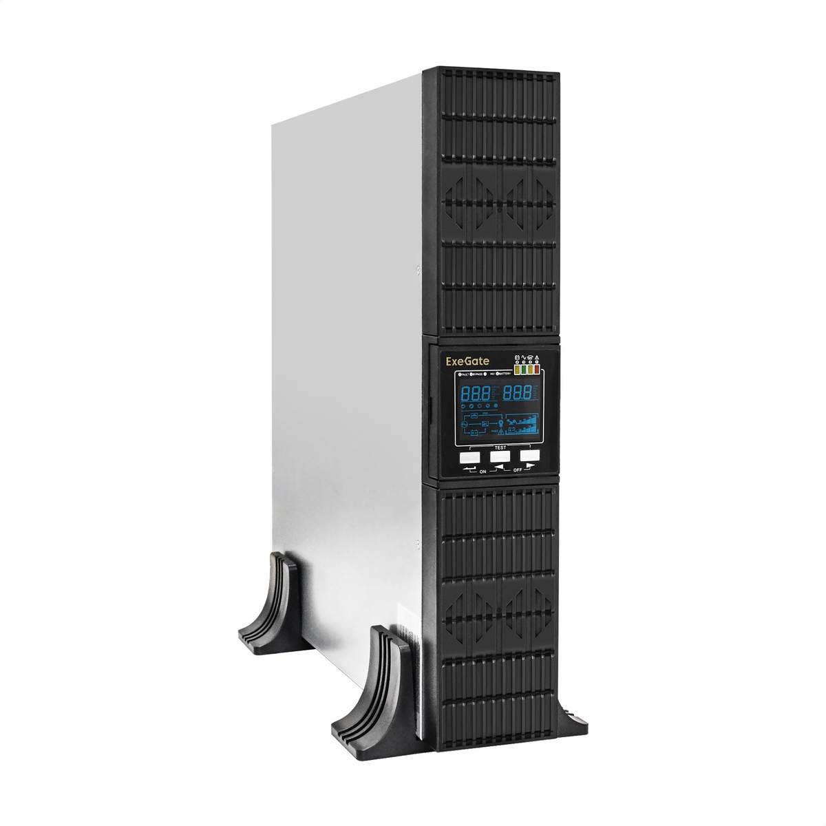 Источник бесперебойного питания Exegate PowerExpert ULS-2000.LCD.AVR.1SH.2C13.USB.RS232.SNMP.2U