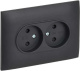 фото Розетка двухместная без заземления в сборе IEK SK-R23-10-K48-F в Казани