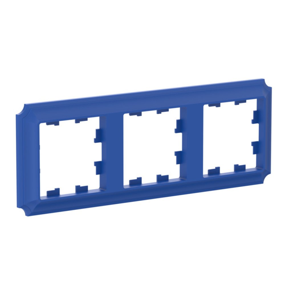 

Рамка тройная Systeme Electric ATN101103 AtlasDesign ANTIQUE универсальная, Аквамарин, ATN101103