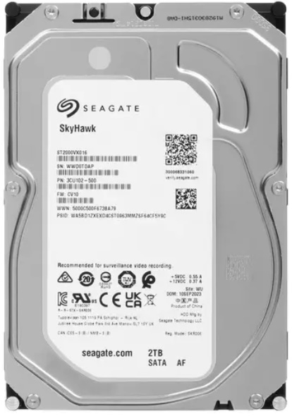 

Жесткий диск 2TB SATA 6Gb/s Seagate SkyHawk ST2000VX016 3.5", 5400rpm, 256MB, SkyHawk