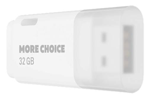 

Накопитель USB 2.0 32GB More Choice MF32 White, MF32
