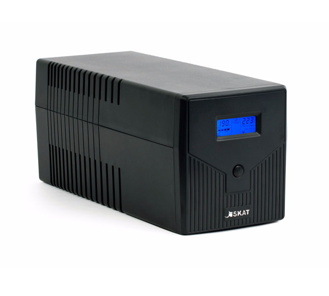 

Источник бесперебойного питания Бастион SKAT UPS 1000/600 4 выхода (2 комп.+ 2 розетка), Uвх.170…270В, Uвых.220В, Pвых.1000ВА(600Вт), 2 АКБ 9Ач, SKAT UPS 1000/600