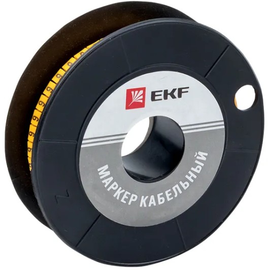 

Маркер на кабель EKF plc-KM-4-6 4,0 мм2 "6" (500 шт.) (ЕС-2), plc-KM-4-6