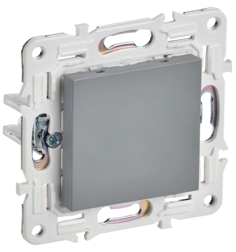 

Заглушка с суппортом IEK SK-PL10-K03 SKANDY SK-C01Gr серая, SK-PL10-K03