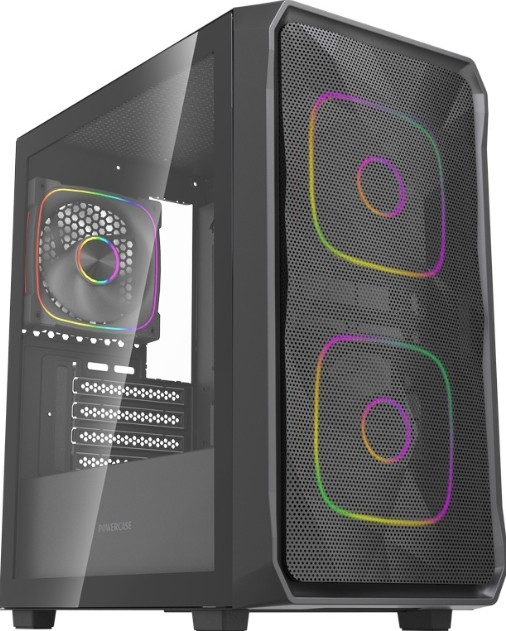 

Корпус mATX Powercase Mistral SM06 ARGB без БП, черный, боковая панель из закалённого стекла, USB 3.0, 2*USB 2.0, Mistral SM06 ARGB