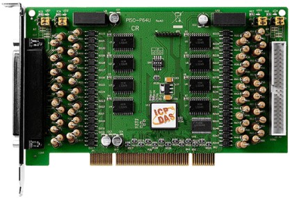 

Плата ICP DAS PISO-P64U CR Universal PCI, 64-channel Optically Isolated Open-collector Digital Iutput Board, PISO-P64U CR