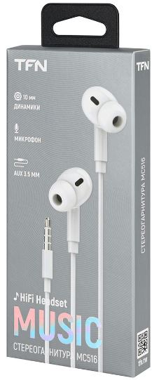 

Наушники TFN MC516 white, MC516