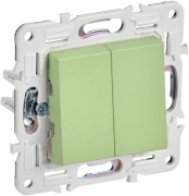 фото Переключатель двухклавишный IEK SK-V22-0-10-K06