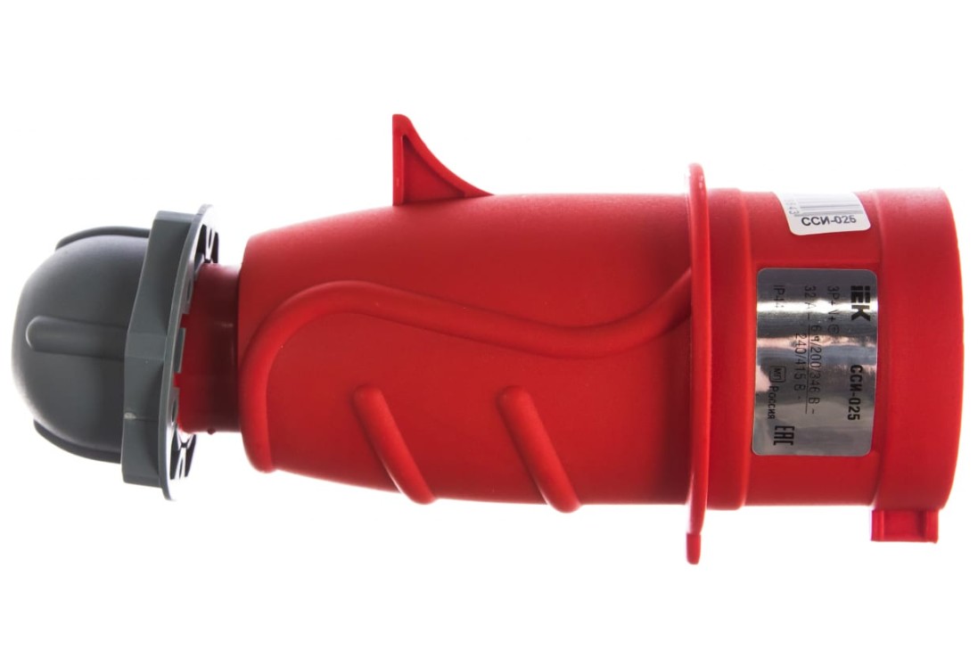 

Вилка IEK PSN02-032-5 эл. каб. 32А 3P+PE+N 6ч/200/346-240/415В IP44 MAGNUM ССИ-025, PSN02-032-5