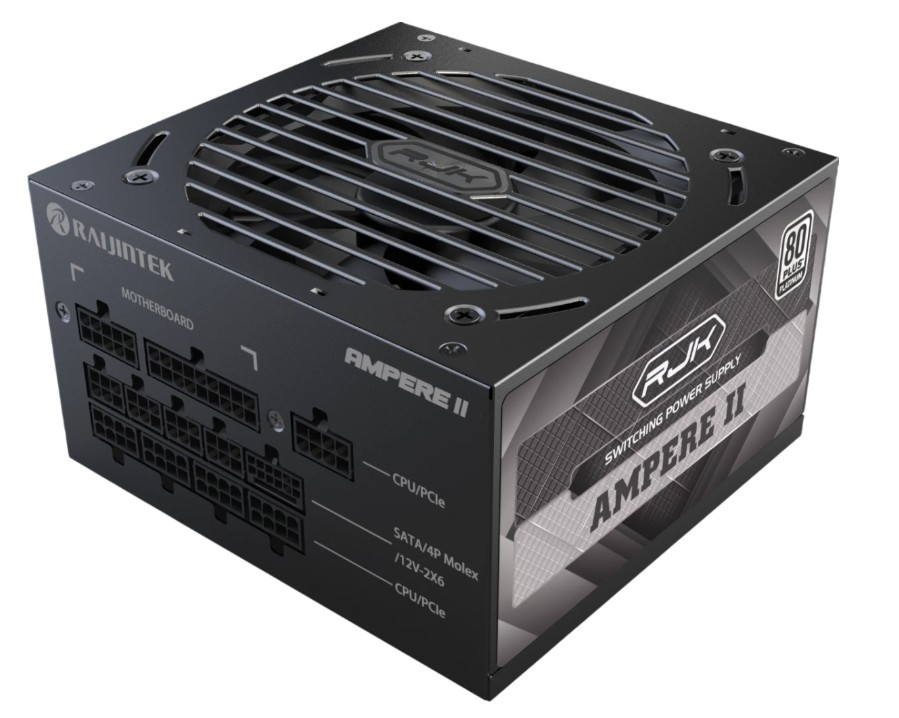 

Блок питания ATX Raijintek AMPERE II 1200 0R30B00039 1200W, 80+ Platinum, 12VHPWR, full modular, AMPERE II 1200