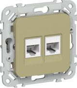 фото Розетка компьютерная  IEK FI-K22-1-K26