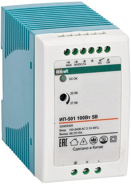 Изображение товара Источник питания DEKraft 52085DEK надежное питание для устройств