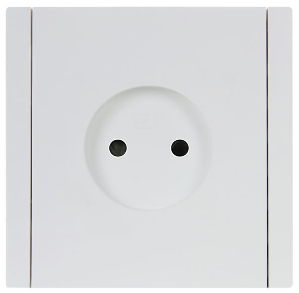 

Розетка без заземления IEK FP-R13-10-K01 FORTE&PIANO с защитными шторками в/к 10А FP217 белый, FP-R13-10-K01