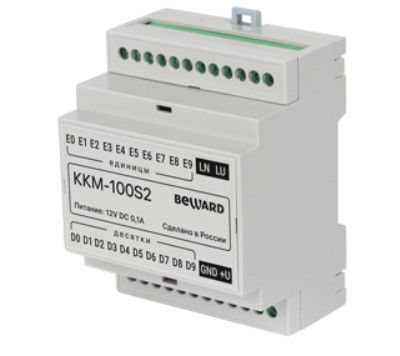 Коммутатор Beward KKM-100S2 для многоабонентского домофона DKSxxxx на 100 абонентов, координатно-матричная линия связи, сигнал открывания дверного зам