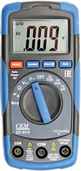 

Мультиметр цифровой CEM DT-914 CEM 481509, DT-914