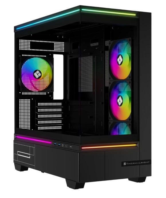 

Корпус mATX Thermalright TRTLM10BF4C черный, без БП, боковая панель из закалённого стекла, 2*USB 3.0, USB Type-C, TRTLM10BF4C