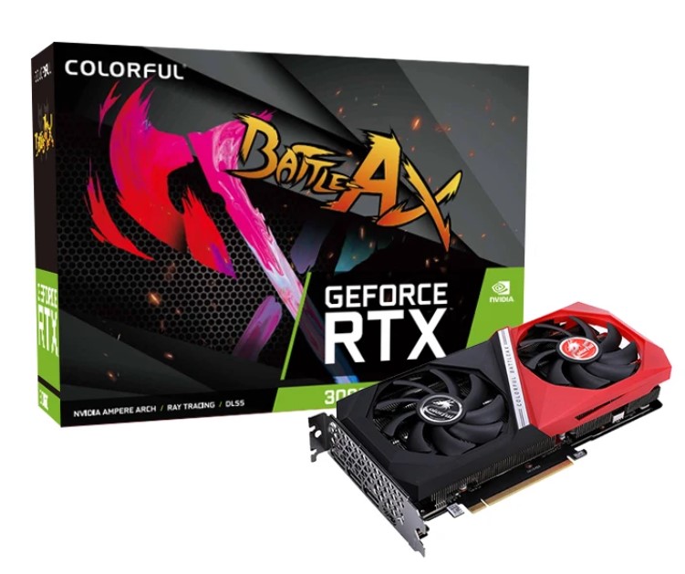 

Видеокарта PCI-E Colorful GeForce RTX 3060 NB DUO (RTX 3060 NB DUO 12G V4 L-V) 12GB GDDR6 192bit 8nm 1777/15000MHz HDMI 3*DP, GeForce RTX 3060 NB DUO (RTX 3060 NB DUO 12G V4 L-V)