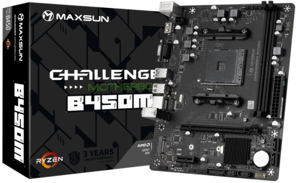 фото Материнская плата mATX MAXSUN MS-Challenger B450M в Уфе