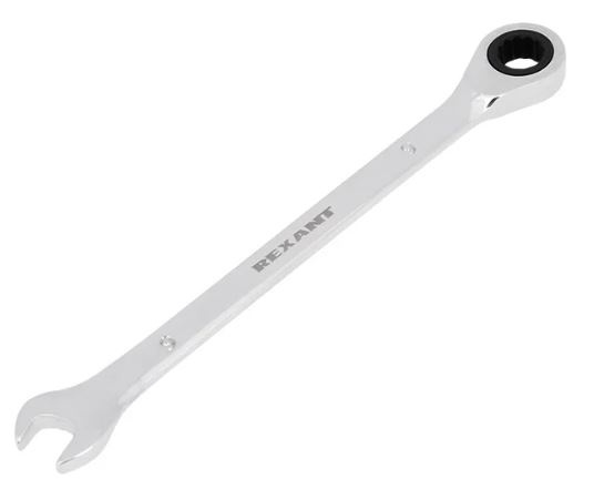 Изображение товара Комбинированный трещоточный ключ Rexant 12-5804-1 9 мм для надежных крепежных работ