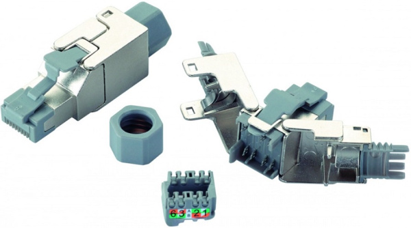 Изображение товара Вилка Eurolan 13A-EA-03SL RJ45 категория 6A FTP для полевой установки