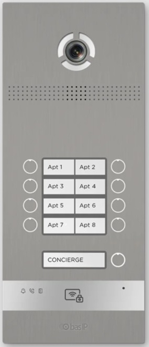 Вызывная панель,BAS-IP,BI-08FBI Silver