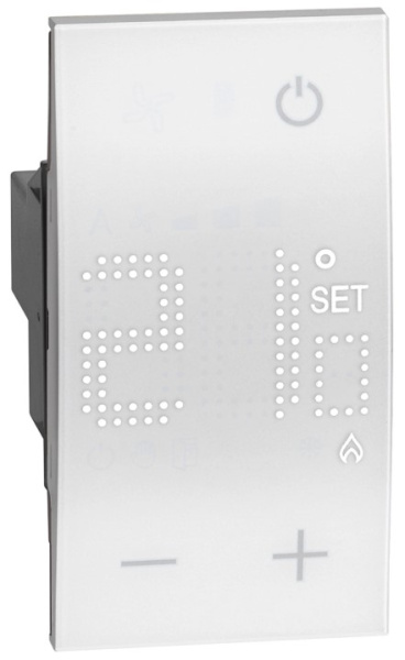 Изображение товара Термостат BTicino KW4441 сенсорный для внутренней установки белый