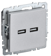 фото Розетка USB IEK BR-U21-D31-K47