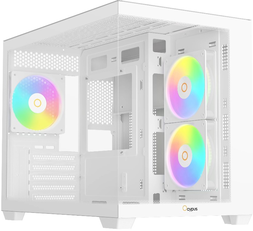 

Корпус mATX Ocypus Gamma C54 ARGB белый, без БП, боковая панель из закалённого стекла, USB 3.0, 2*USB 2.0, Gamma C54 ARGB