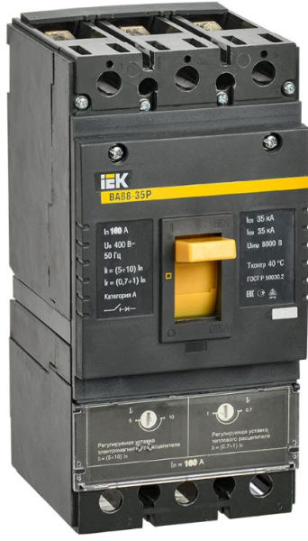 Изображение товара Автоматический выключатель IEK SVAR30-3-0160 3 Полюса ВЛИТОМ корпусе до 400 В 1600 А